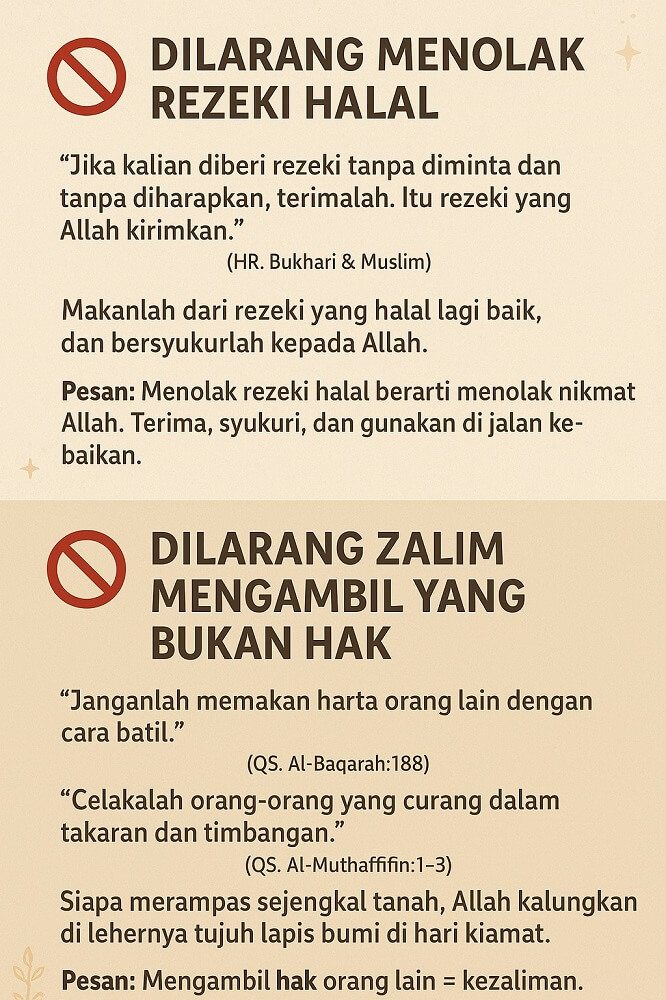 rejeki dilarang ditolak yang bukan rejeki jangan diambil rejeki jangan ditolak yang bukan rejeki kita jangan diambil