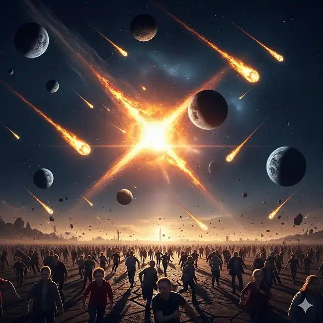 kiamat planet dan bintang berjatuhan